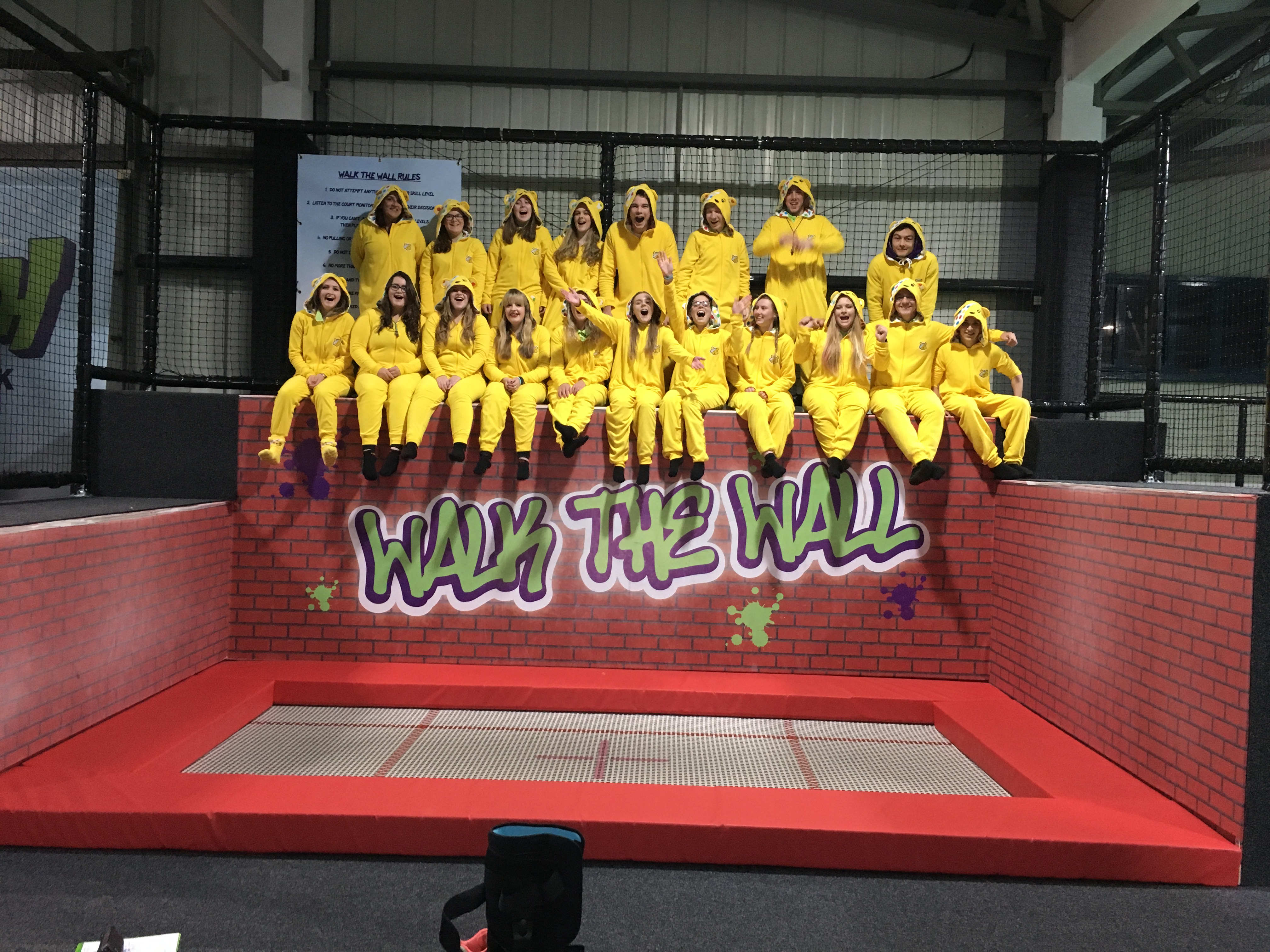 Pudsey at Sky High Trampoline Park